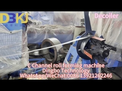 Máquina de moldeado de rollos en C a medida con perforador hidráulico